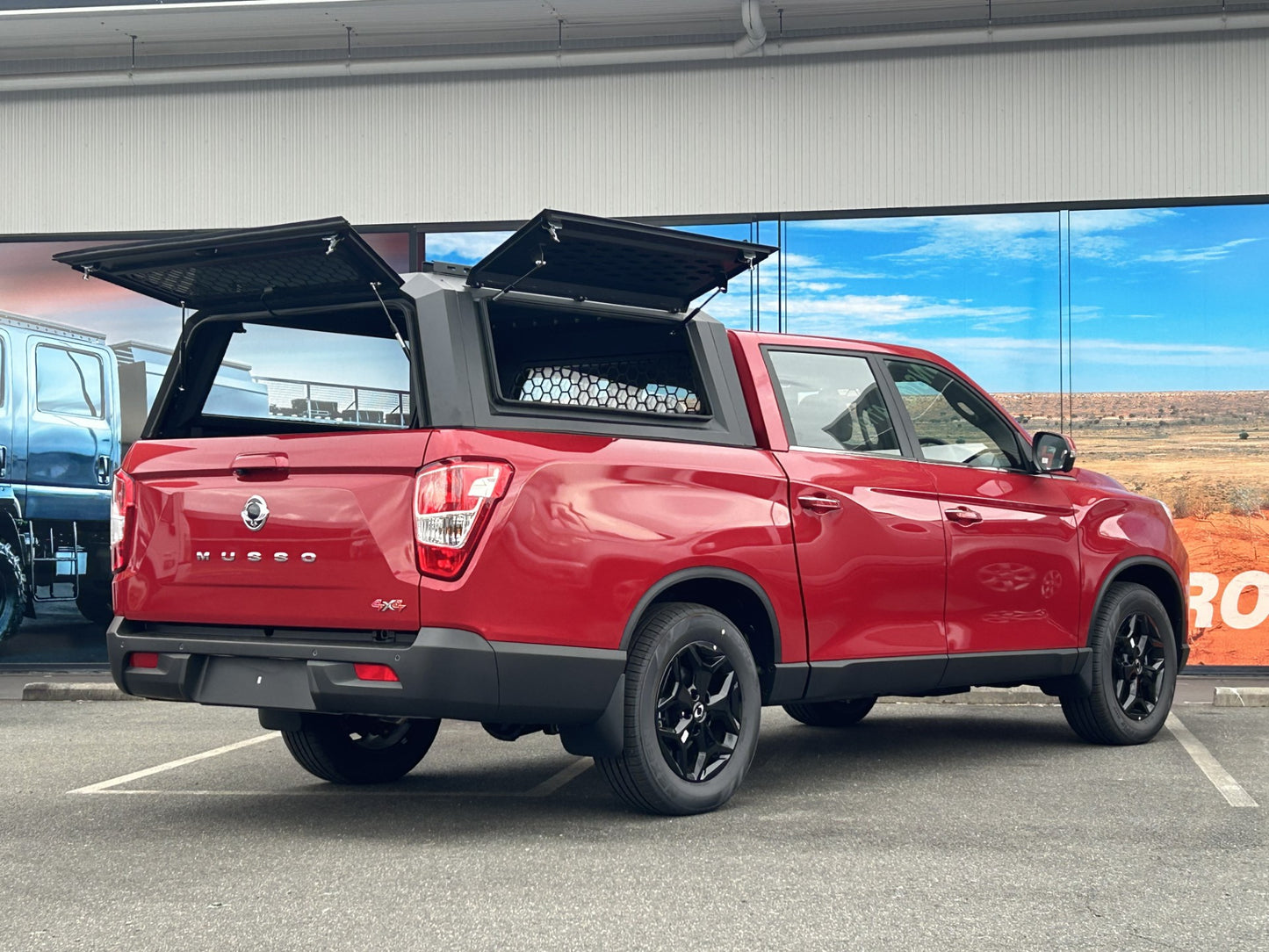 Heavy Duty Aluminium Canopy for SsangYong Musso - Long Wheel Base