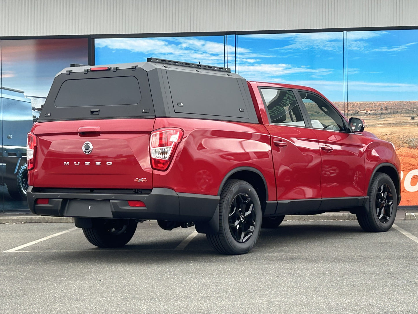 Heavy Duty Aluminium Canopy for SsangYong Musso - Long Wheel Base