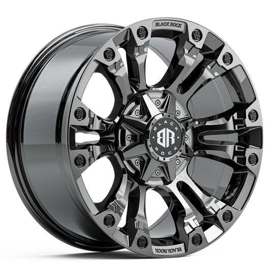 BLACK ROCK FORCER BLACK CHROME 20X9 6X139.7