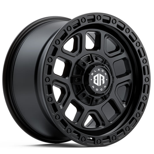 BLACK ROCK RAID SATIN BLACK 20X9 6X139.7