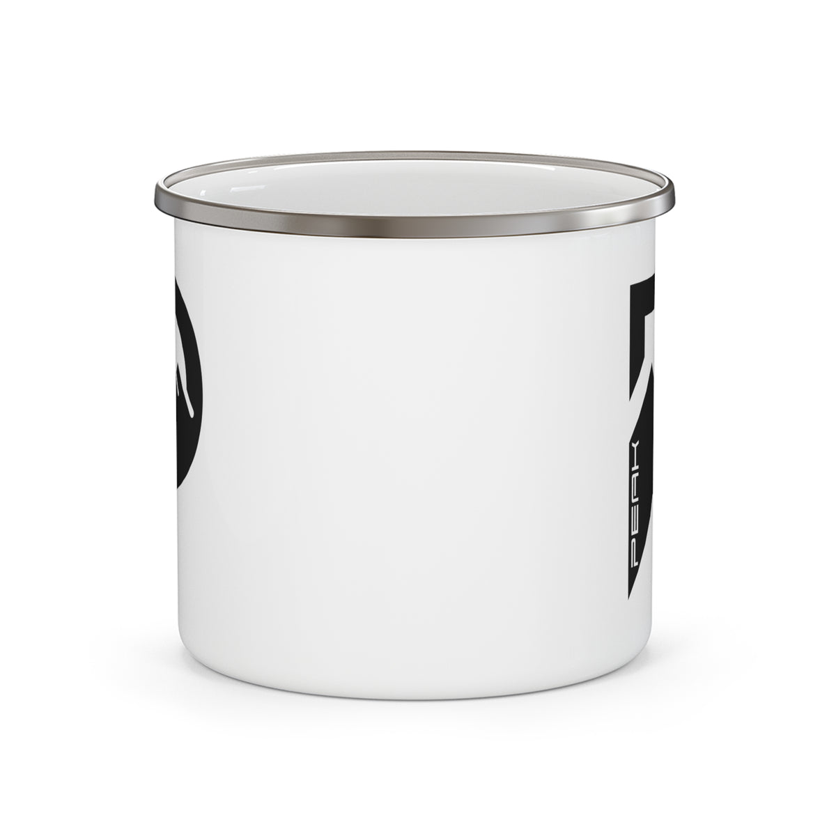 PEAK Enamel Camp Mug, printed in Australia, product view 1