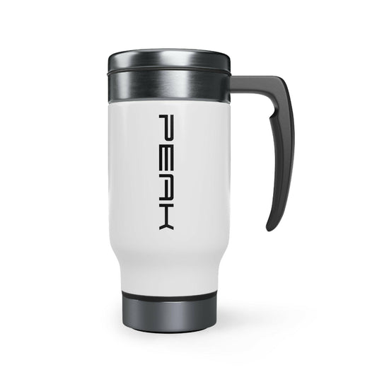 PEAK Stainless Steel Travel Mug with Handle, 415ml.