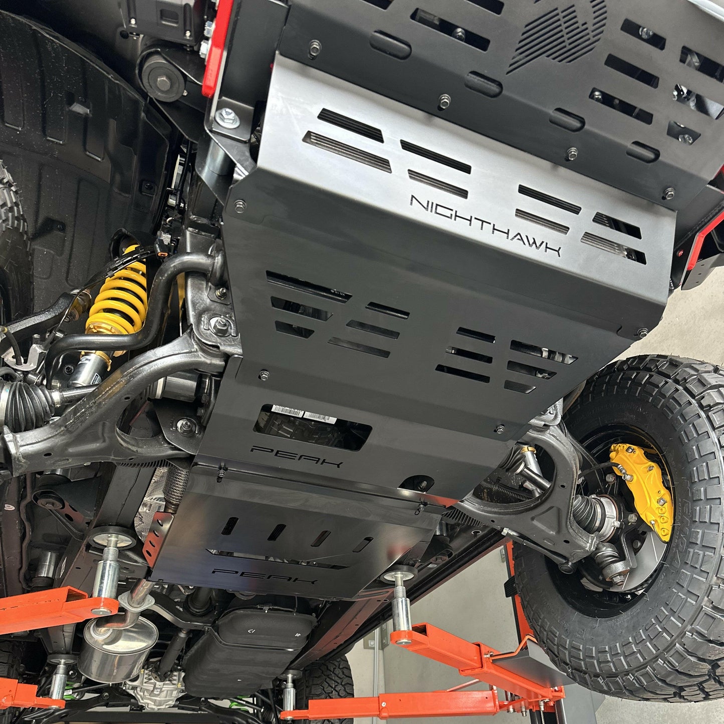 PEAK Steel Skid Plate #3 - Transmission (BLACK) for SsangYong Musso & Rexton.