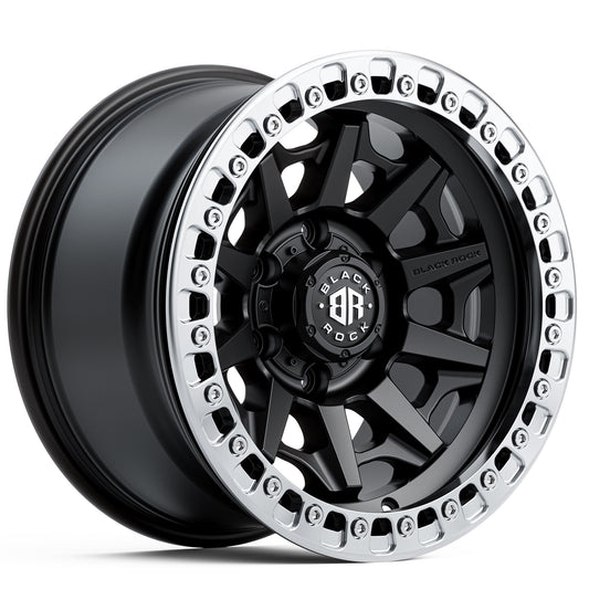 BLACK ROCK CAGE BEADLOCK SATIN BLACK 17X9 6X139.7