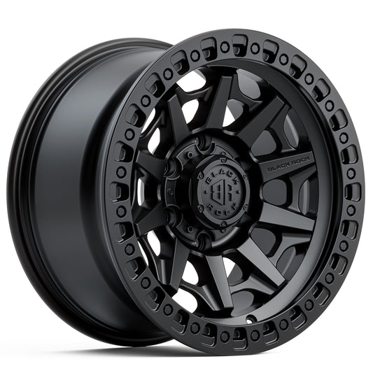 BLACK ROCK CAGE SATIN BLACK 17X9 6X139.7