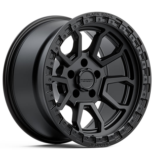 BLACK ROCK COBRA 5S SATIN BLACK 17X9 6X139.7
