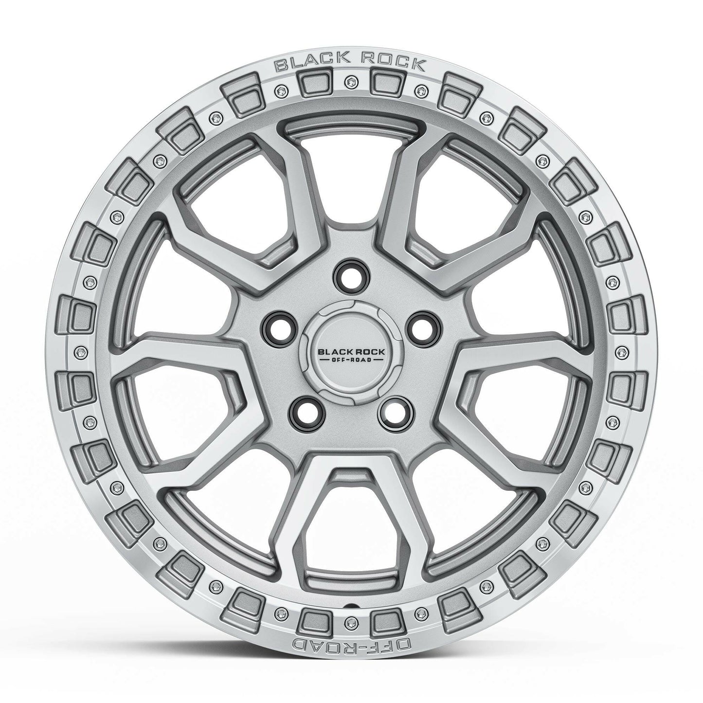 BLACK ROCK COBRA 5S SILVER MACHINED 17X9.
