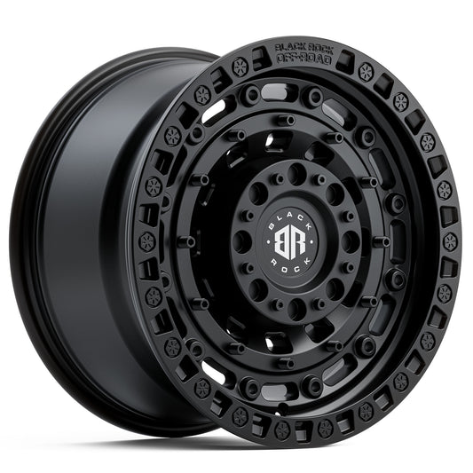 BLACK ROCK MILITARY SATIN BLACK 17X9 6X139.7