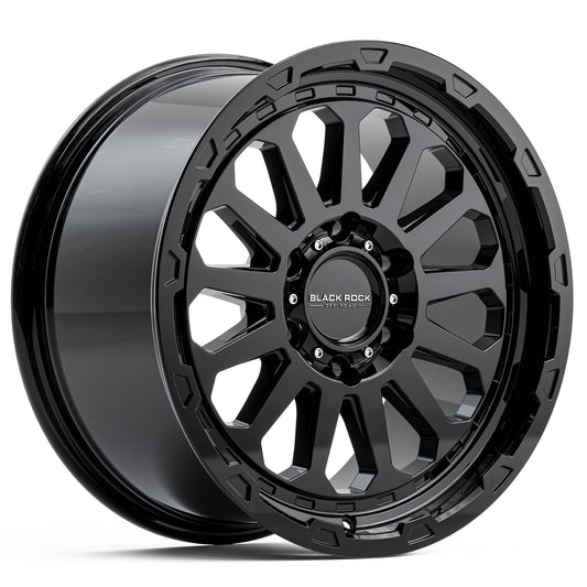 BLACK ROCK PRIME GLOSS BLACK 18X9 6X139.7