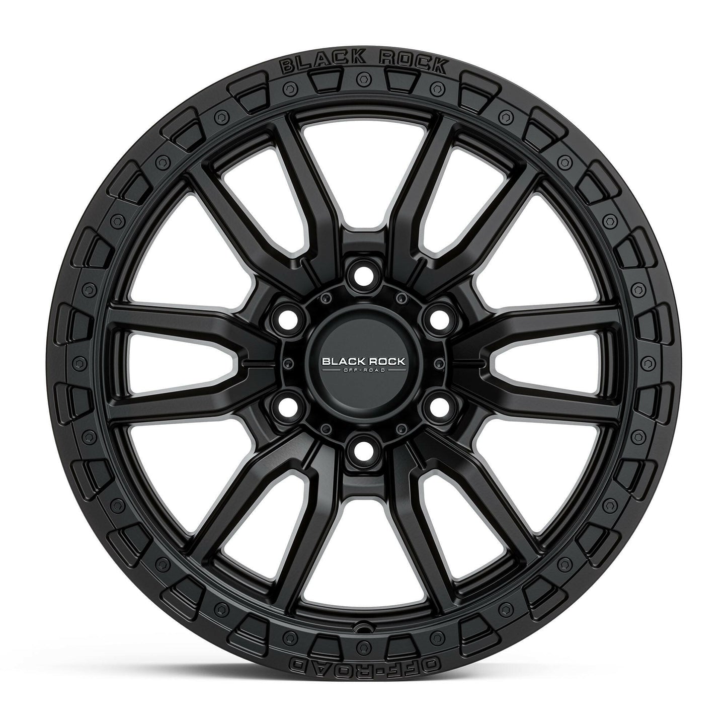 BLACK ROCK RAMBLER SATIN BLACK 17X8.5.