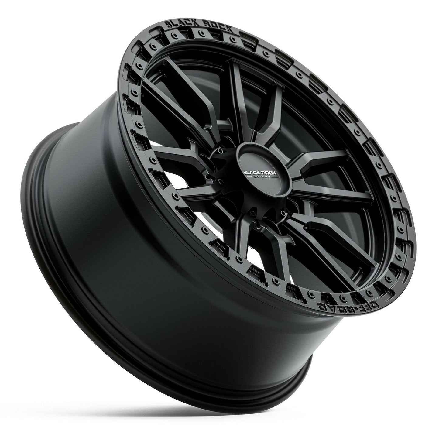 BLACK ROCK RAMBLER SATIN BLACK 17X8.5.