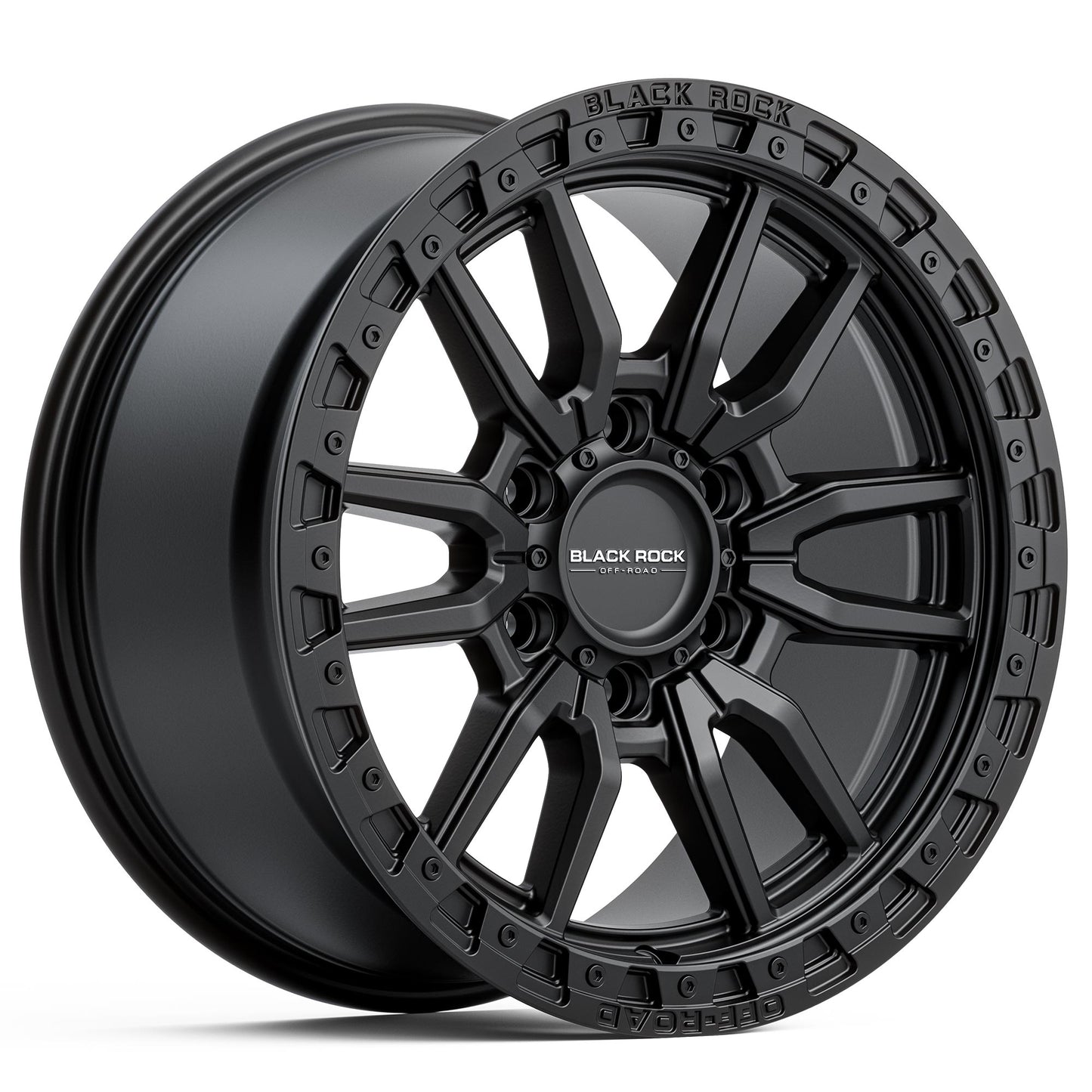 BLACK ROCK RAMBLER SATIN BLACK 18X8.5 6X139.7