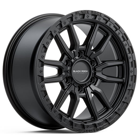 BLACK ROCK RAMBLER SATIN BLACK 17X8.5 6X139.7