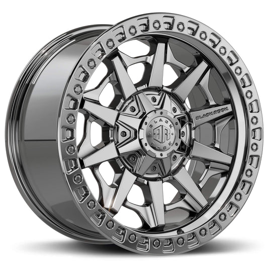 BLACK ROCK CAGE BLACK CHROME 20X9 6X139.7