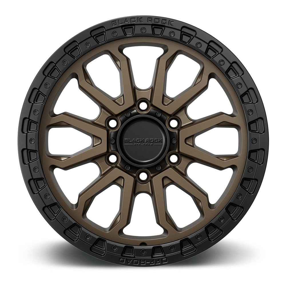 BLACK ROCK COBRA DARK BRONZE BLACK RING 17X9.