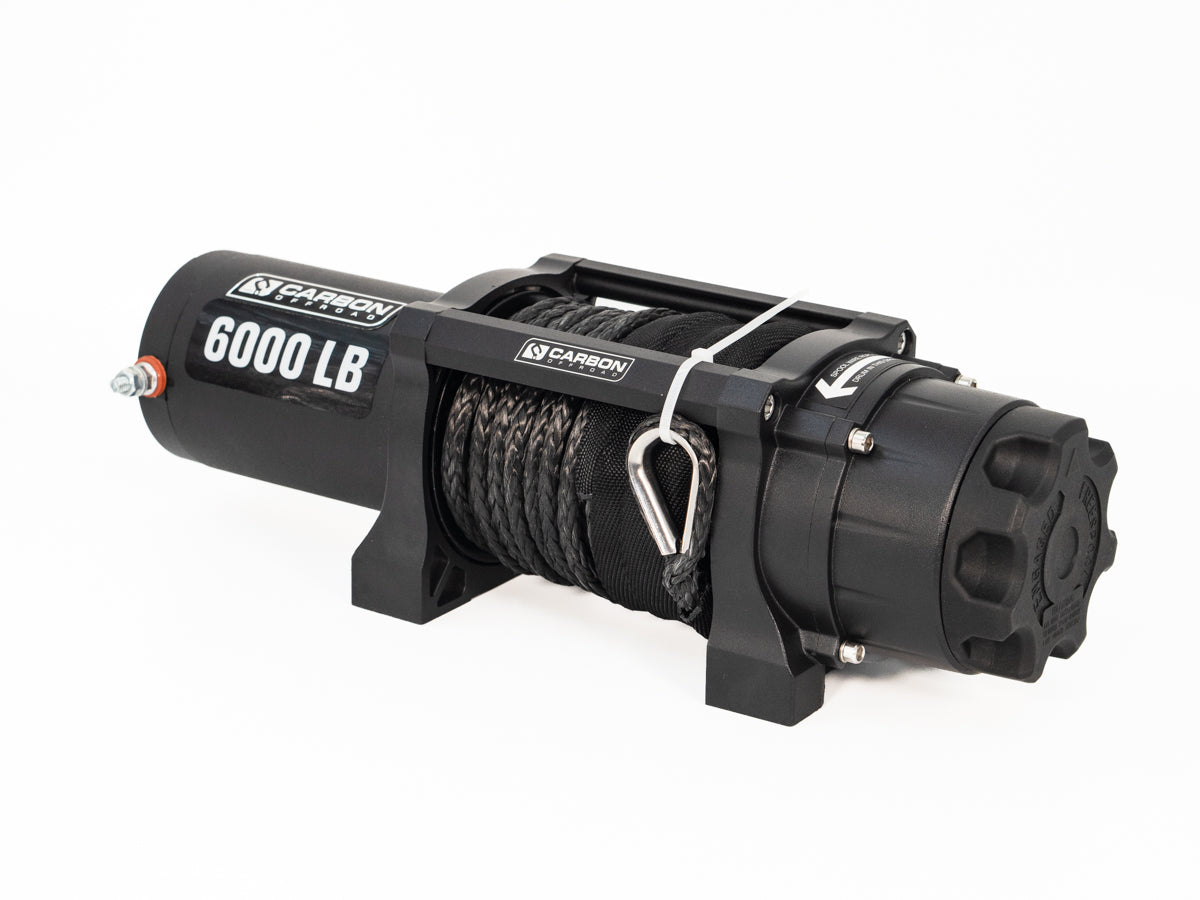 Carbon Offroad 6000lb ATV/Small 4X4 Winch with Twin Wireless Remotes