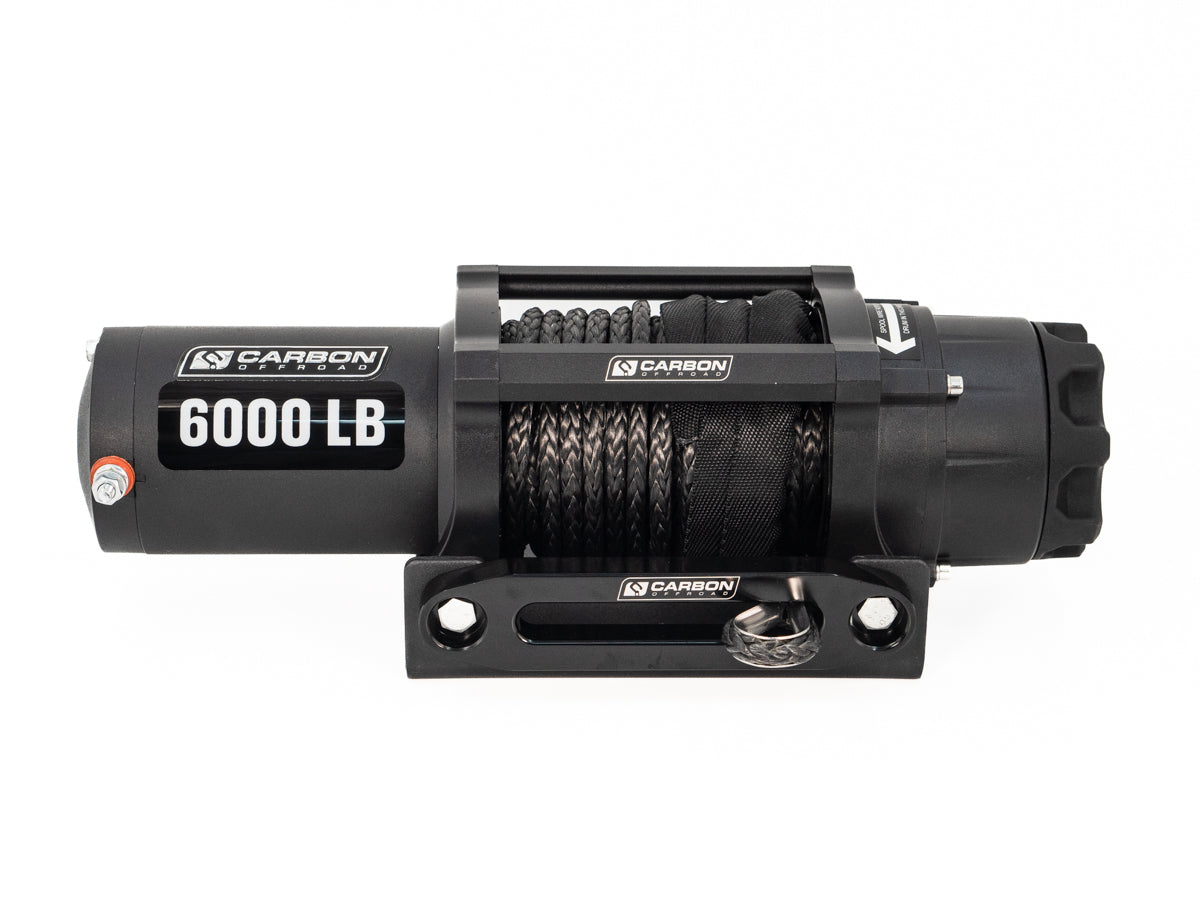 Carbon Offroad 6000lb ATV/Small 4X4 Winch with Twin Wireless Remotes