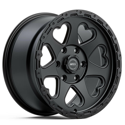 GT FORM HEARTS SUV SATIN BLACK 17X9.