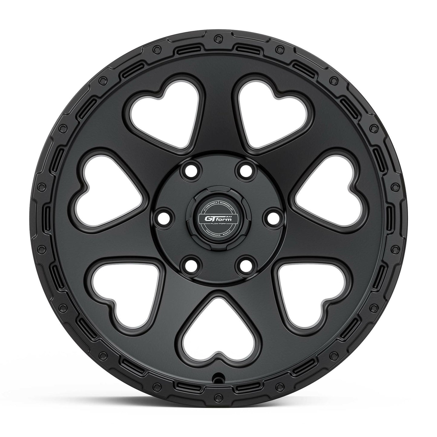 GT FORM HEARTS SUV SATIN BLACK 17X9.