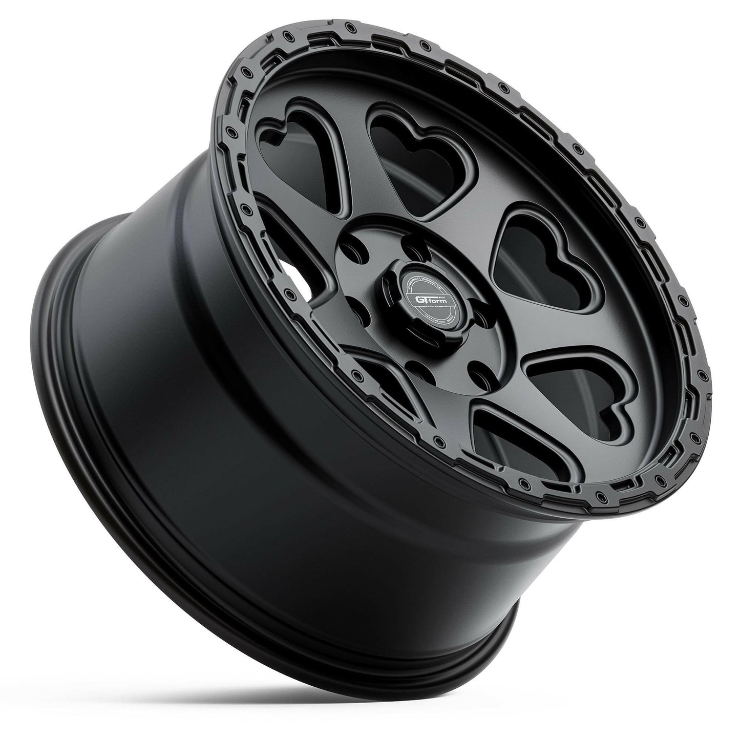 GT FORM HEARTS SUV SATIN BLACK 17X9.