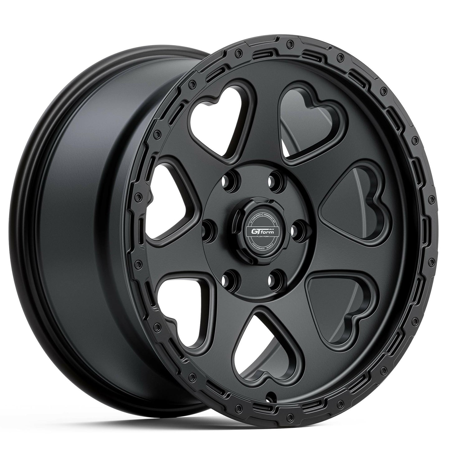 GT FORM HEARTS SUV SATIN BLACK 17X9.