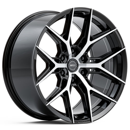 GT FORM GFS1 GLOSS BLACK MACHINED FACE 20X9 6X139.7