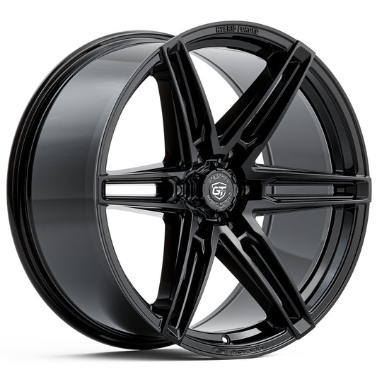 GT FORM GFS2 HYBRID FORGED GLOSS BLACK 20X9.5 6X139.7