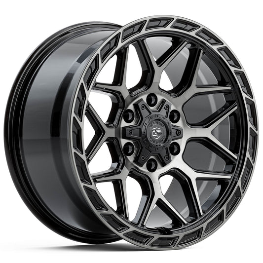 GT FORM GFS4 GLOSS BLACK TINTED 20X9 6X139.7