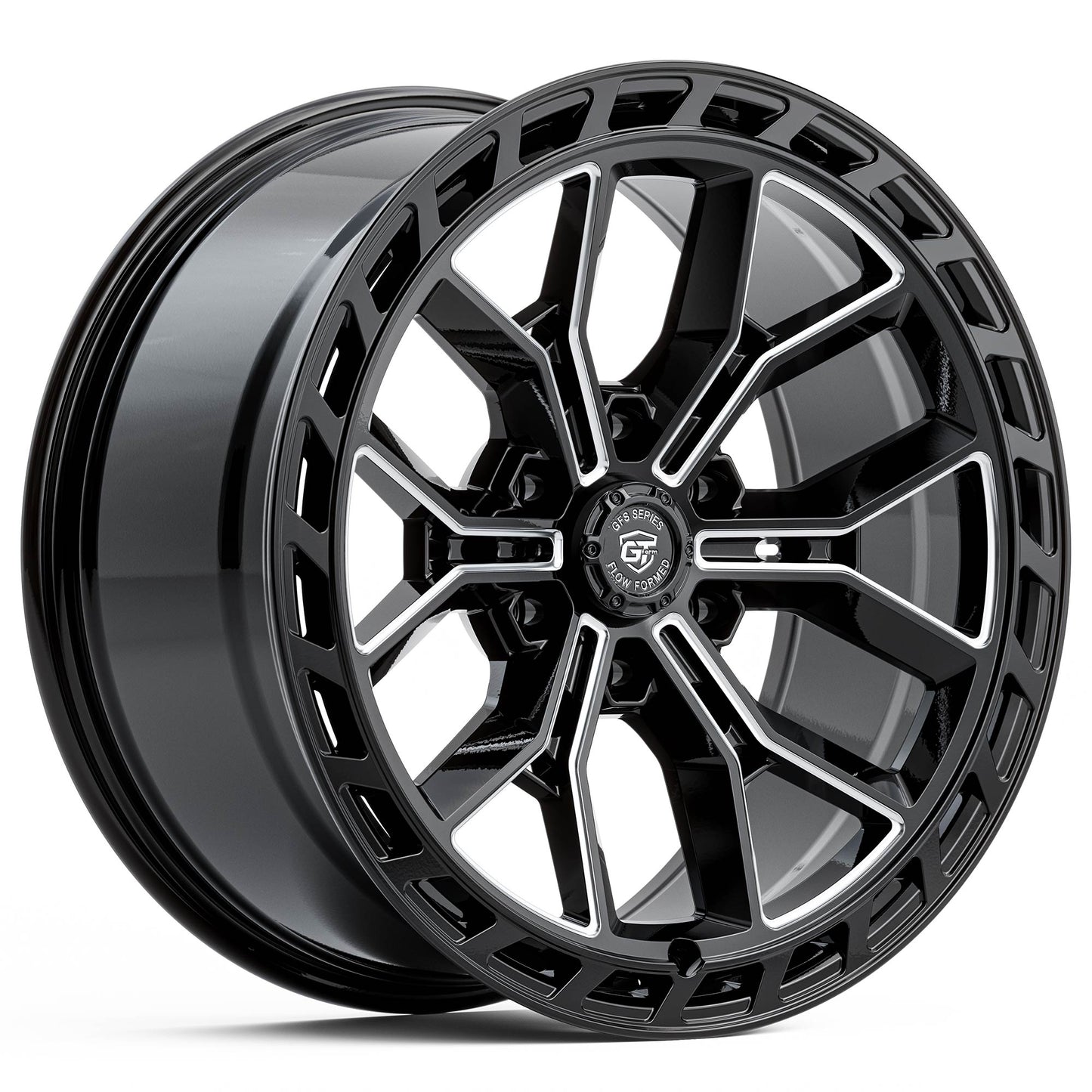 GT FORM GFS7 GLOSS BLACK MILLED 20X9 6X139.7