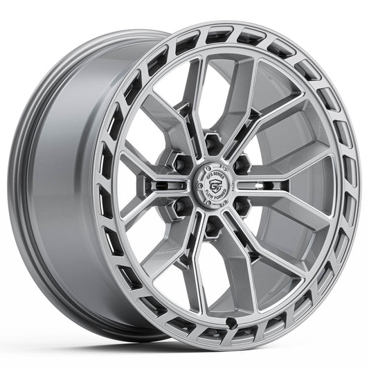 GT FORM GFS7 GLOSS SILVER MILLED 20X9 6X139.7
