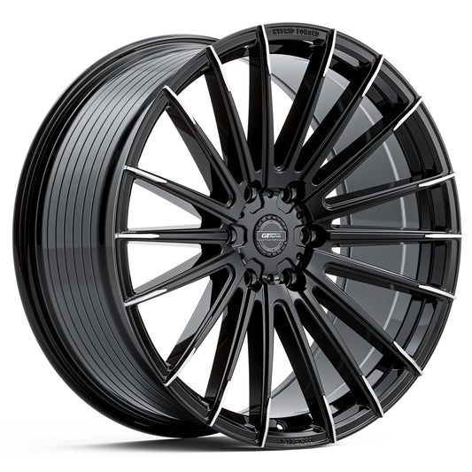 GT FORM GFS8 GLOSS BLACK MACHINED TIPS 20X9 6X139.7