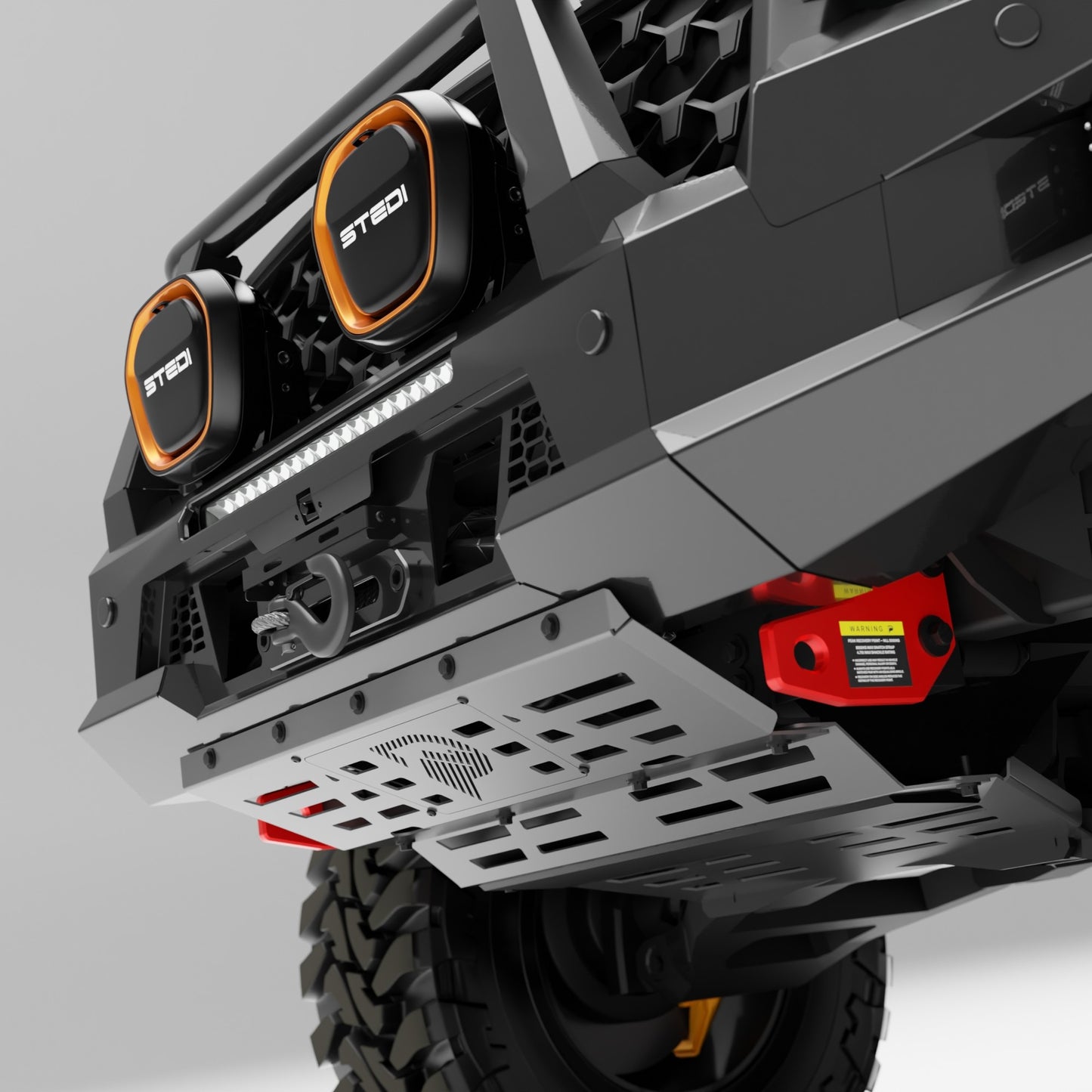 PEAK R1 NightHawk Steel Bull Bar For KGM SsangYong Rexton (Single Loop)