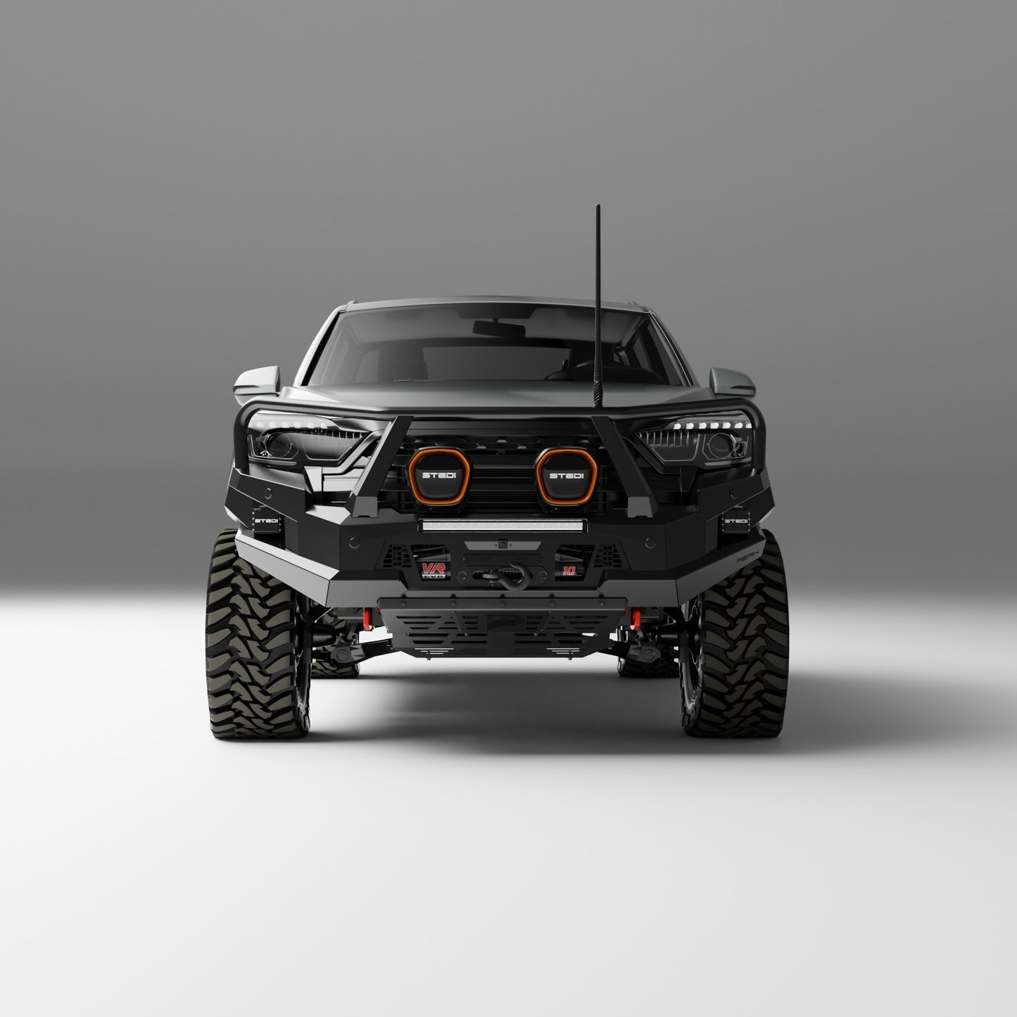 PEAK M1 NightHawk Steel Bull Bar For KGM SsangYong Musso (Triple Loop)