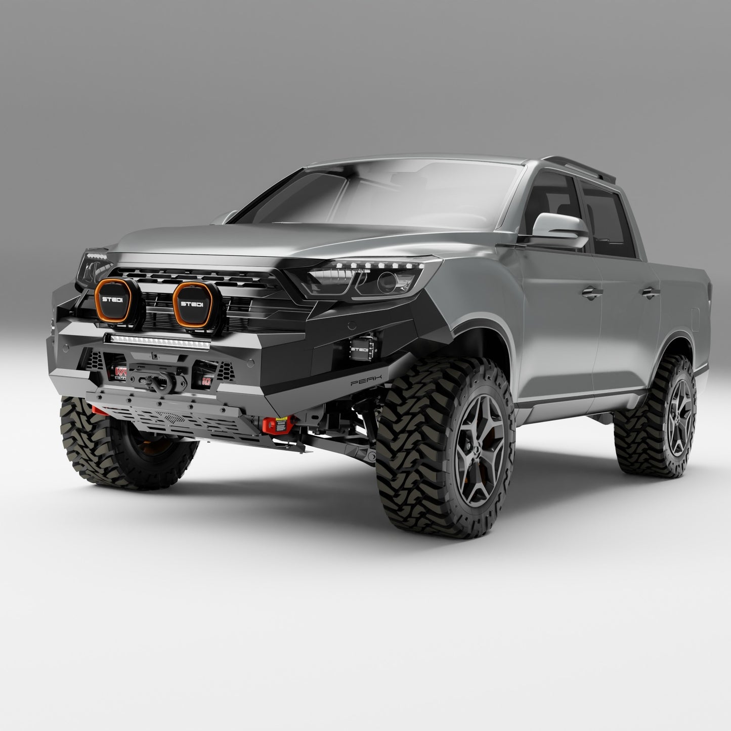 PEAK M1 NightHawk Steel Bull Bar For KGM SsangYong Musso (No Loop)