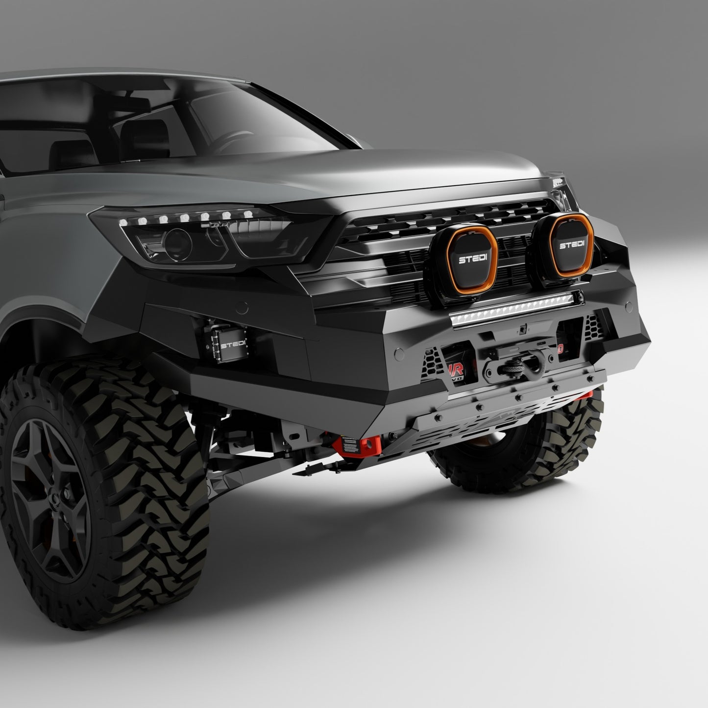 PEAK M1 NightHawk Steel Bull Bar For KGM SsangYong Musso (No Loop)