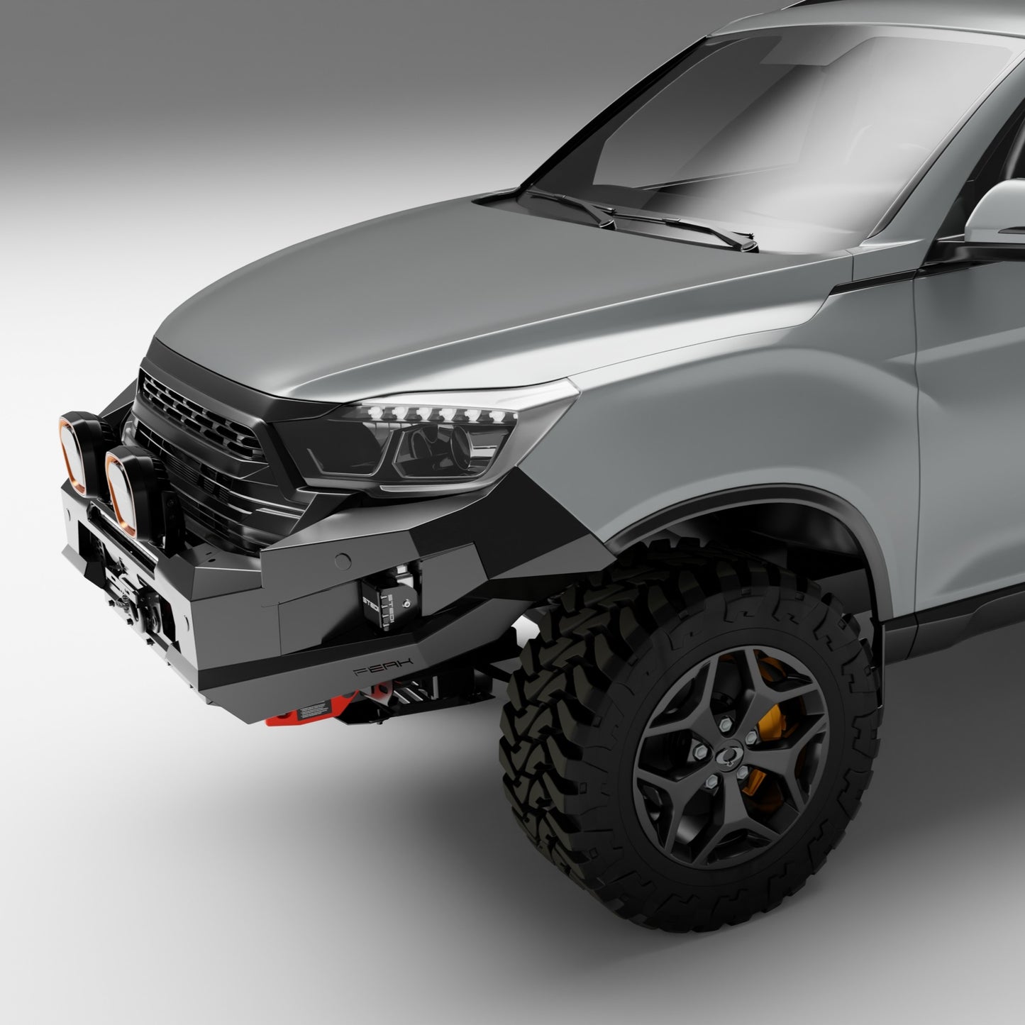 PEAK M1 NightHawk Steel Bull Bar For KGM SsangYong Musso (No Loop)