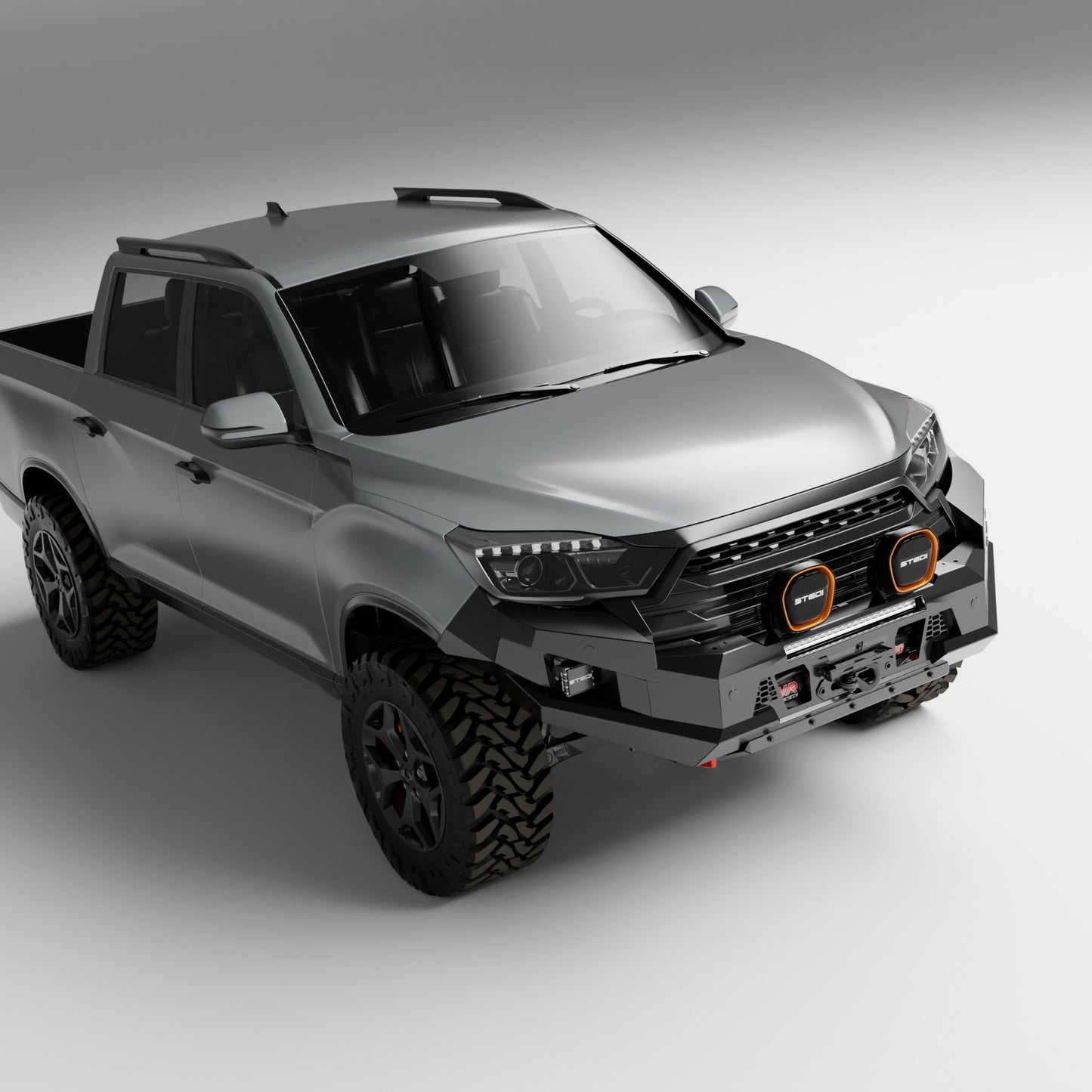 PEAK M1 NightHawk Steel Bull Bar For KGM SsangYong Musso (No Loop)