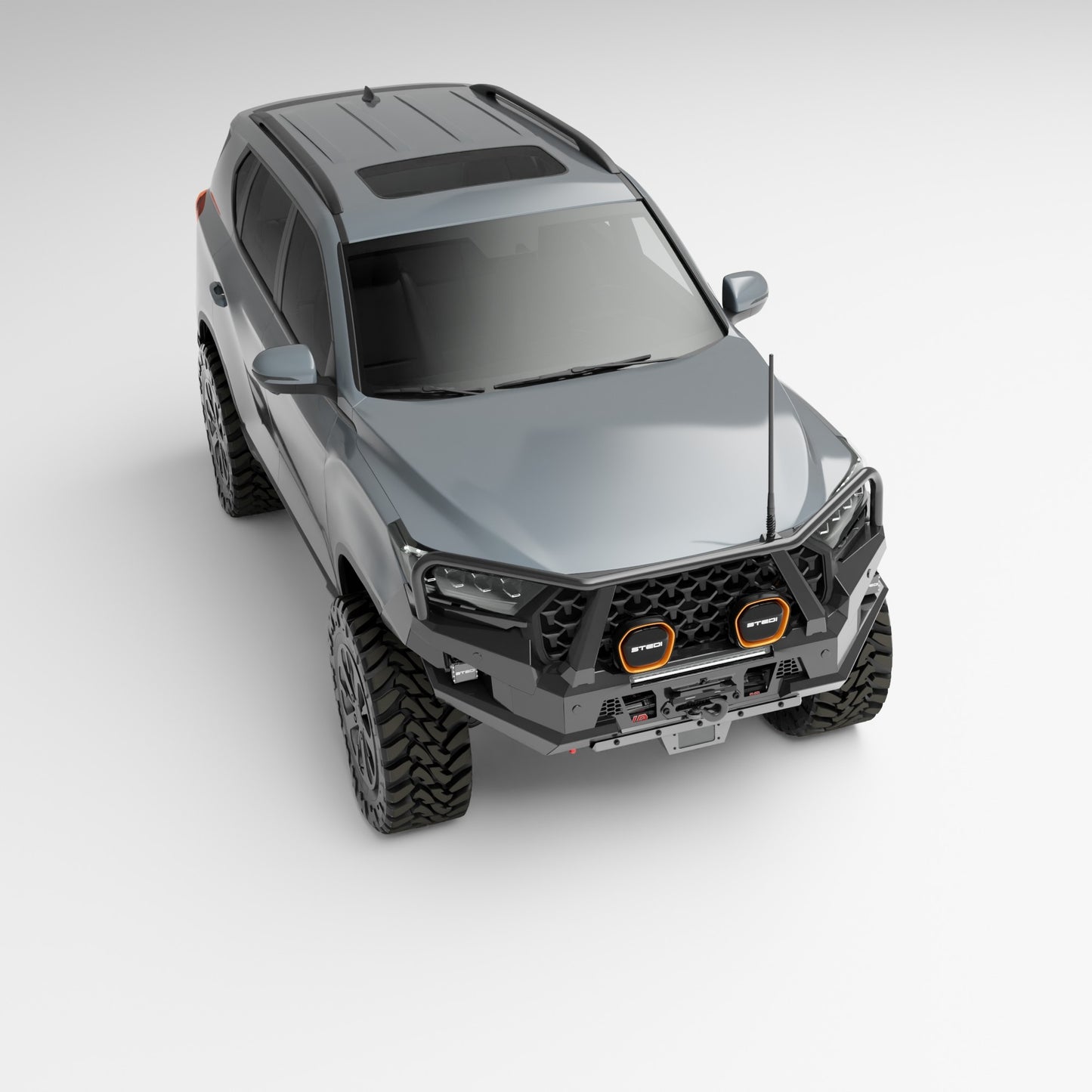 PEAK R1 NightHawk Steel Bull Bar For KGM SsangYong Rexton (Triple Loop)