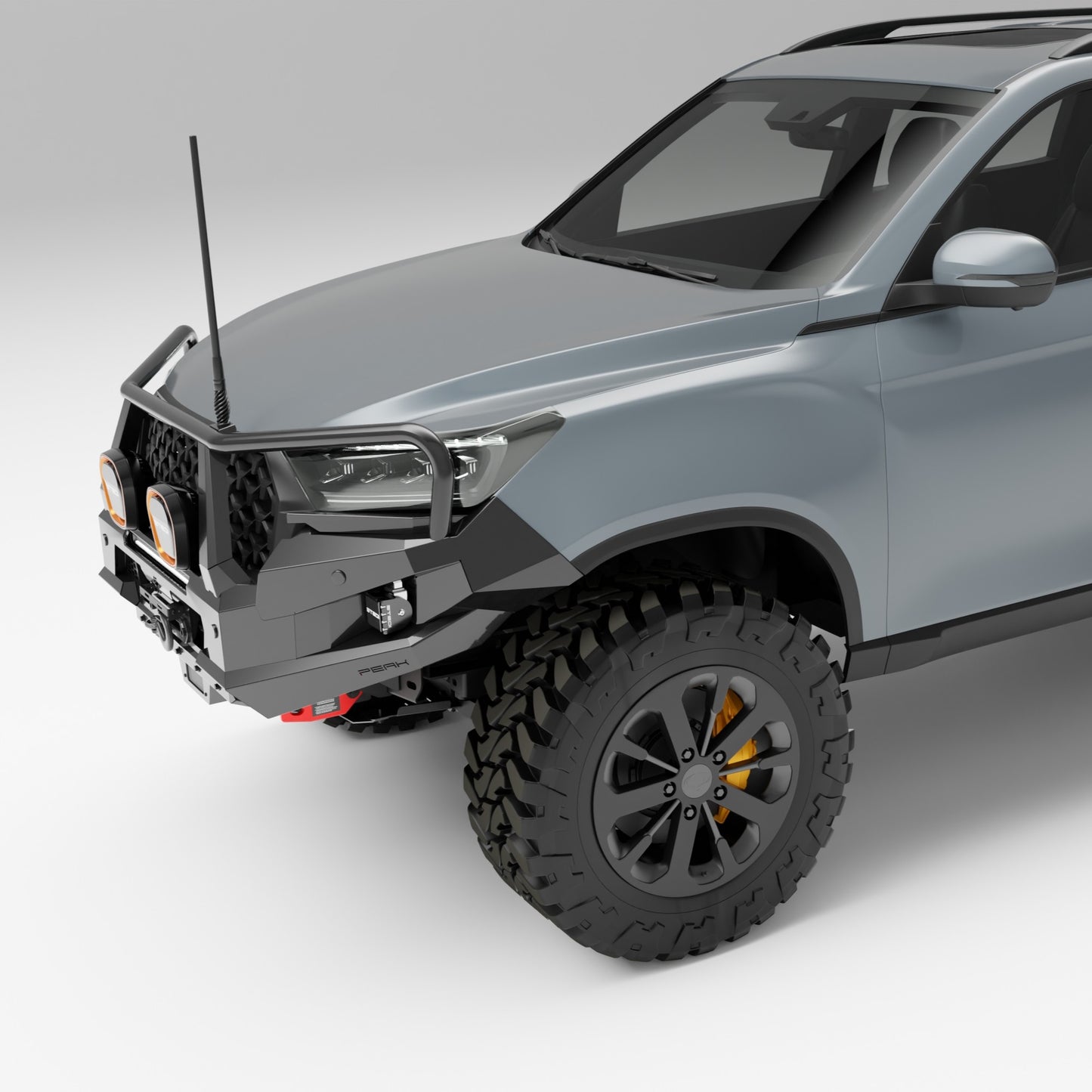 PEAK R1 NightHawk Steel Bull Bar For KGM SsangYong Rexton (Triple Loop)
