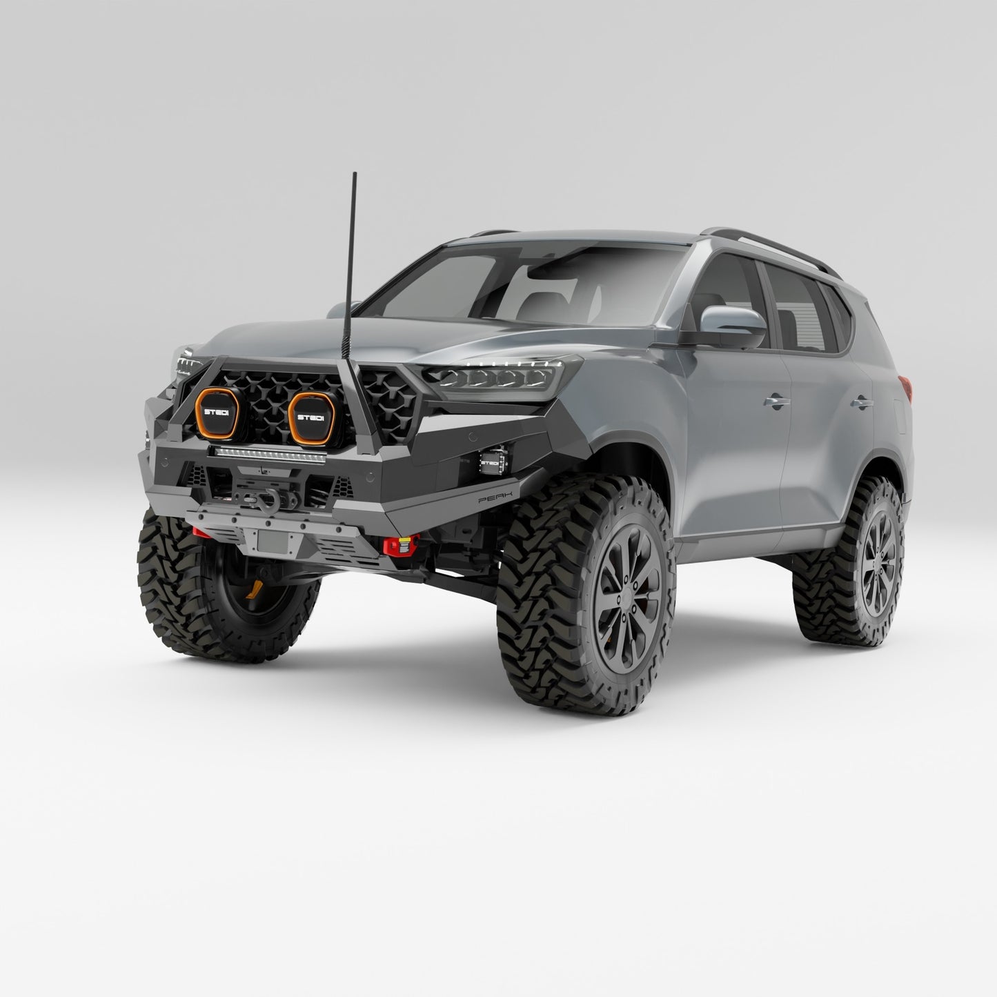 PEAK R1 NightHawk Steel Bull Bar For KGM SsangYong Rexton (Single Loop)