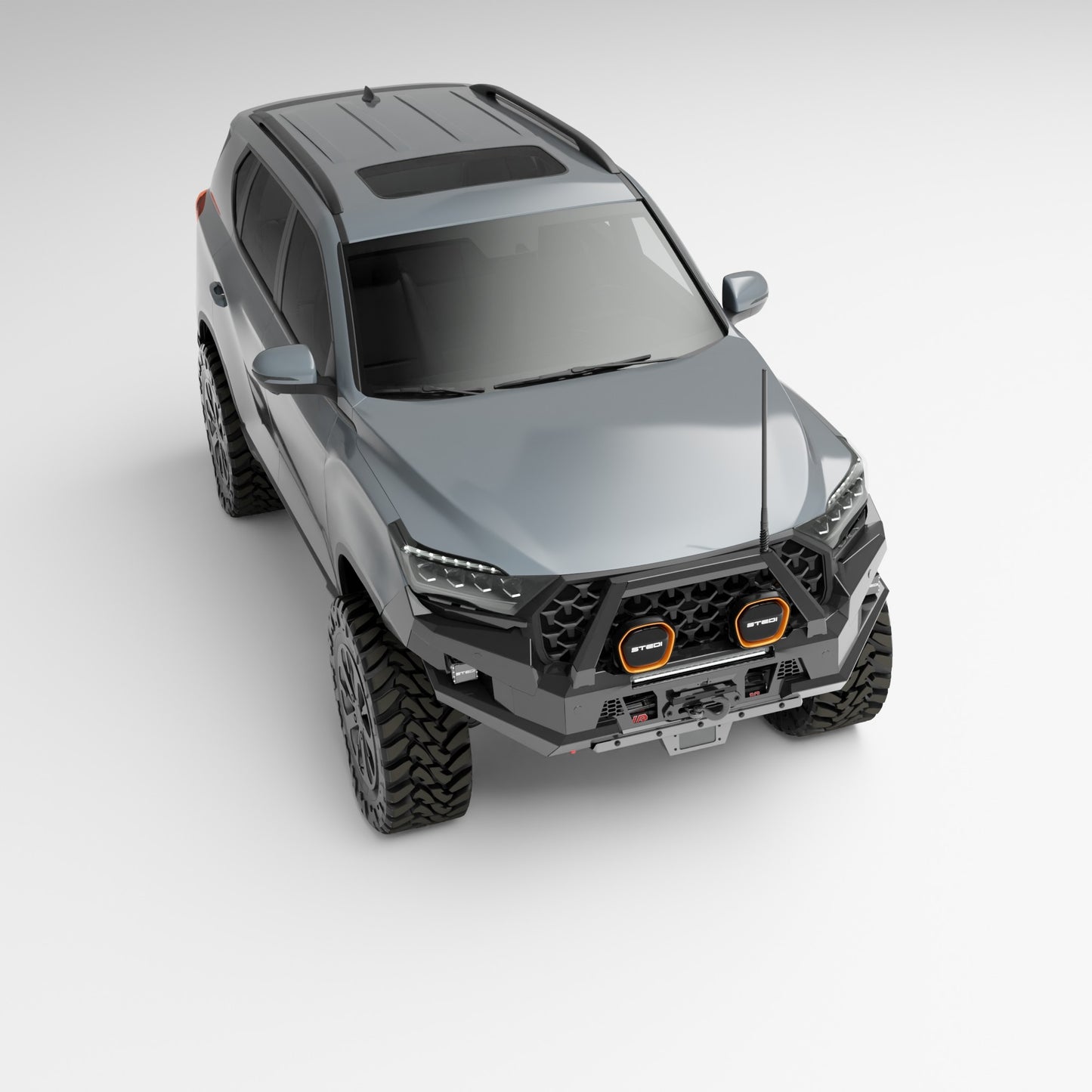 PEAK R1 NightHawk Steel Bull Bar For KGM SsangYong Rexton (Single Loop)