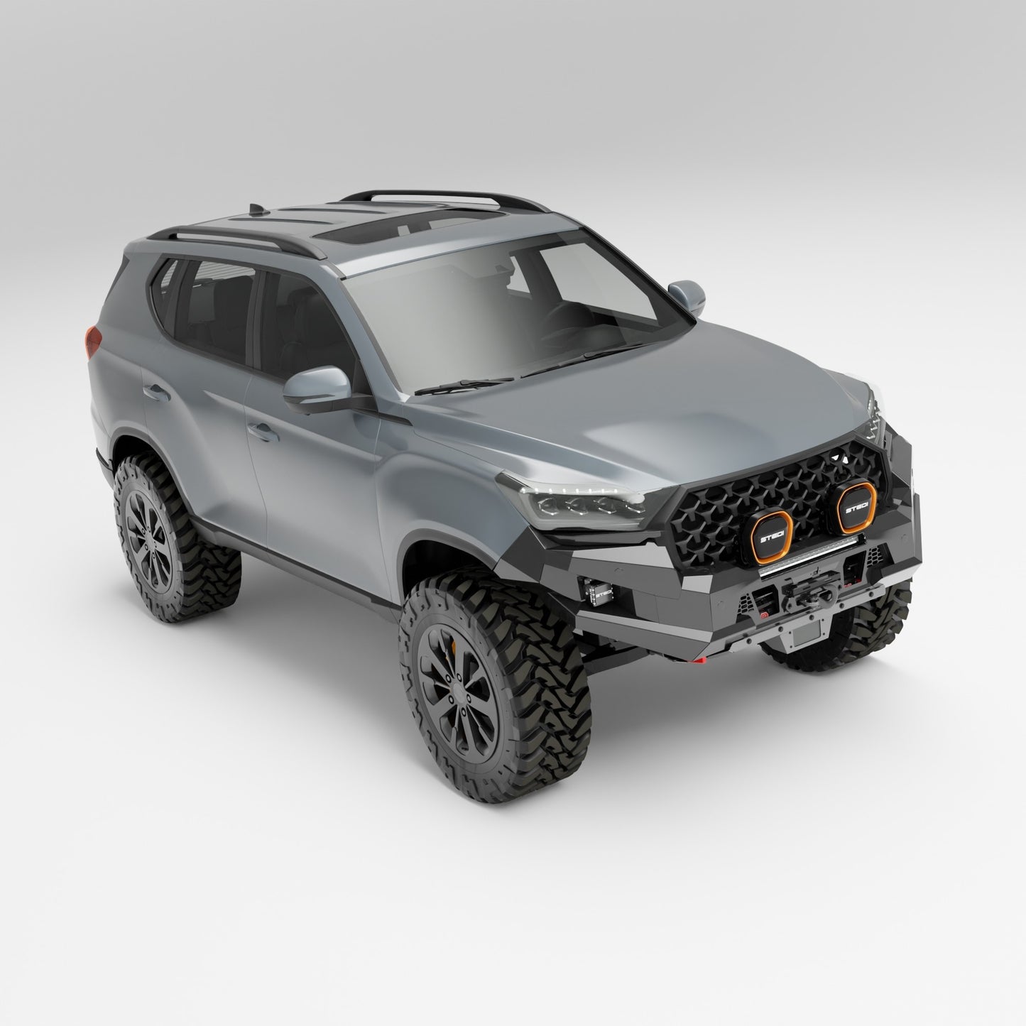 PEAK R1 NightHawk Steel Bull Bar For KGM SsangYong Rexton (No Loop)