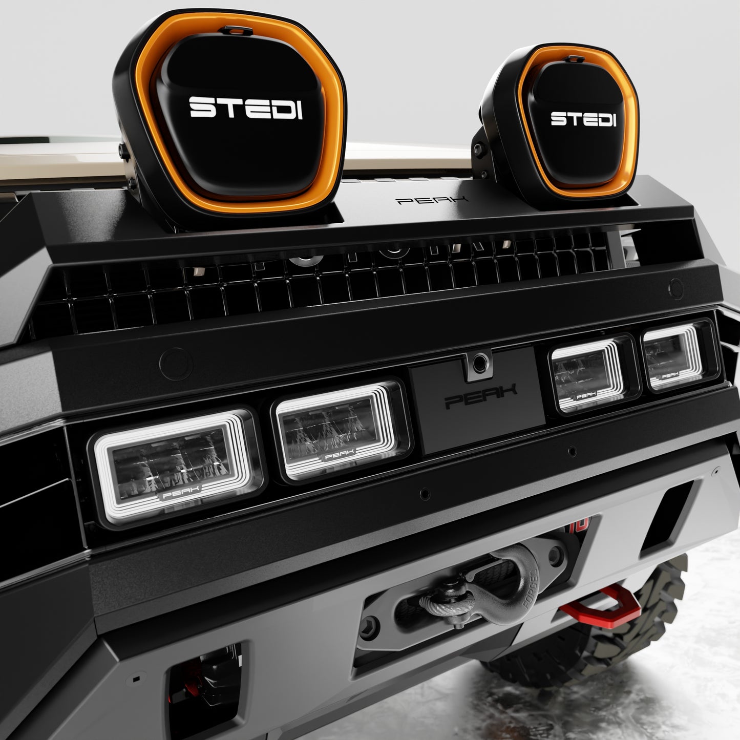 PEAK LC1 Hustler Bull Bar for Toyota Landcruiser Prado 250 | Dakar - Type X EVO