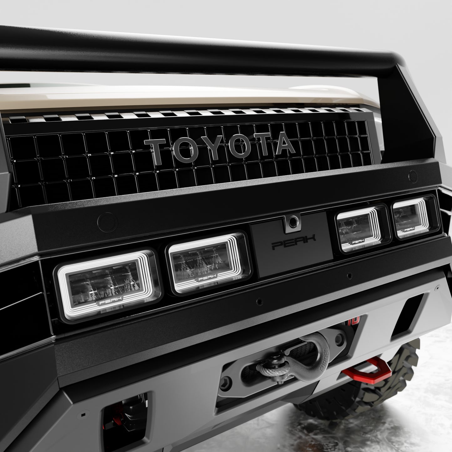 PEAK LC1 Hustler Bull Bar for Toyota Landcruiser Prado 250 | Triple Loop