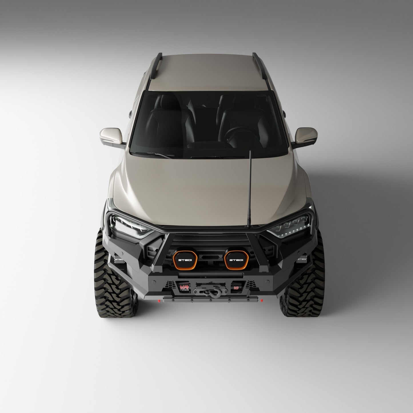 PEAK R1 NightHawk Steel Bull Bar For KGM SsangYong Musso Ultimate 2025+ (Triple Loop)