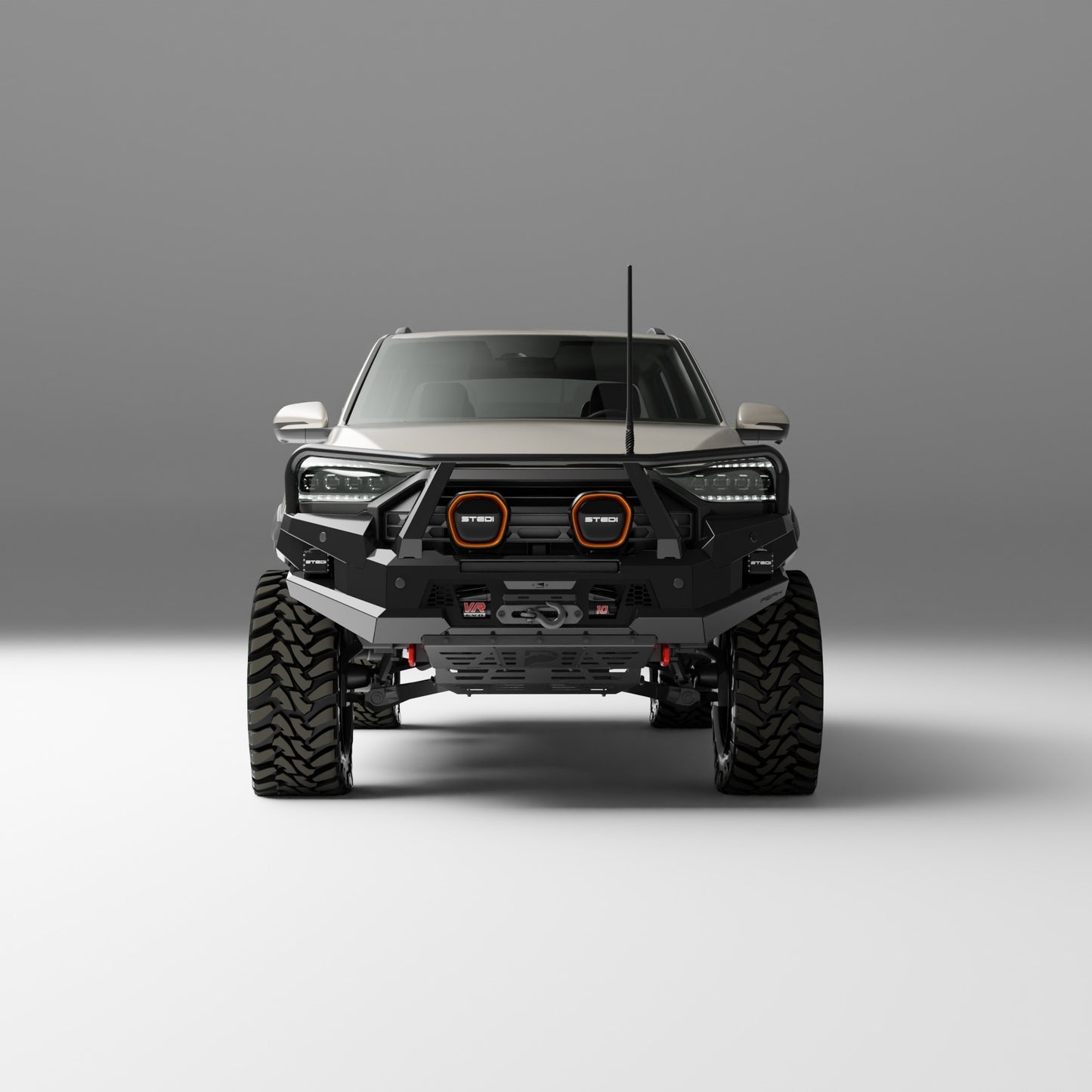 PEAK R1 NightHawk Steel Bull Bar For KGM SsangYong Musso Ultimate 2025+ (Triple Loop)