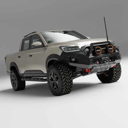 PEAK R1 NightHawk Steel Bull Bar For KGM SsangYong Musso Ultimate 2025+ (Single Loop)