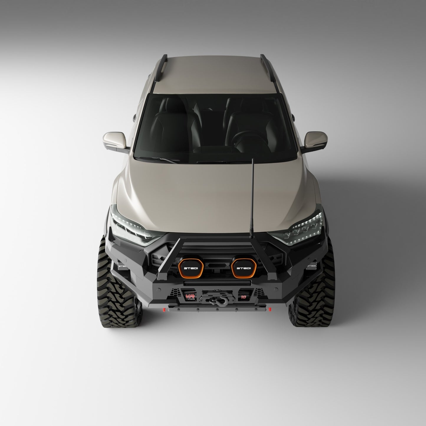 PEAK R1 NightHawk Steel Bull Bar For KGM SsangYong Musso Ultimate 2025+ (Single Loop)