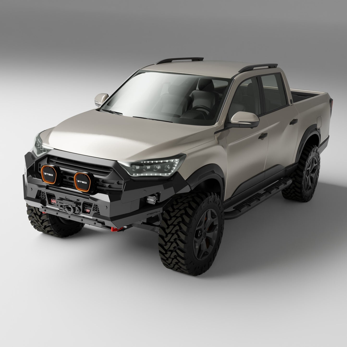 PEAK R1 NightHawk Steel Bull Bar For KGM SsangYong Musso Ultimate 2025+ (No Loop)