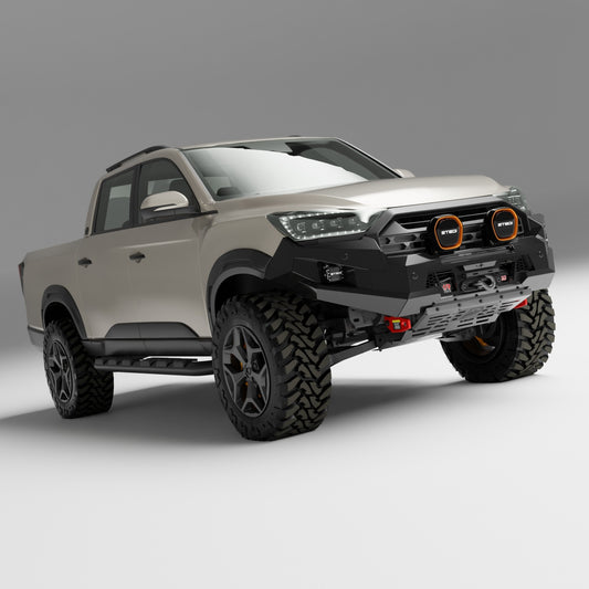 PEAK R1 NightHawk Steel Bull Bar For KGM SsangYong Musso Ultimate 2025+ (No Loop)